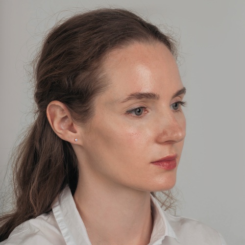 Пусеты Fiore Luna Cubic zirconia Ske Blue, SWE0128 SB G фото 2